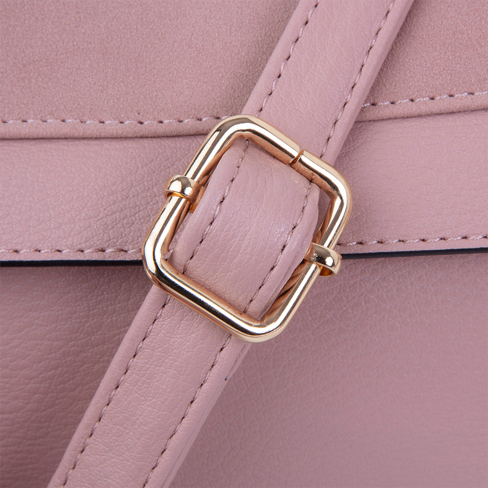 Cartera Clásica Lourdes Rosada