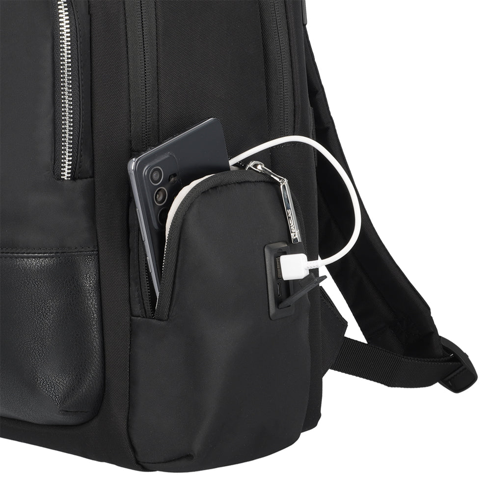 Mochila para notebook mujer Uptown Chic negra 15"