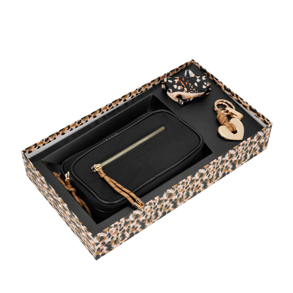 CAJA PACK DE REGALO CARTERA GHANA FW24 LEOPARDO