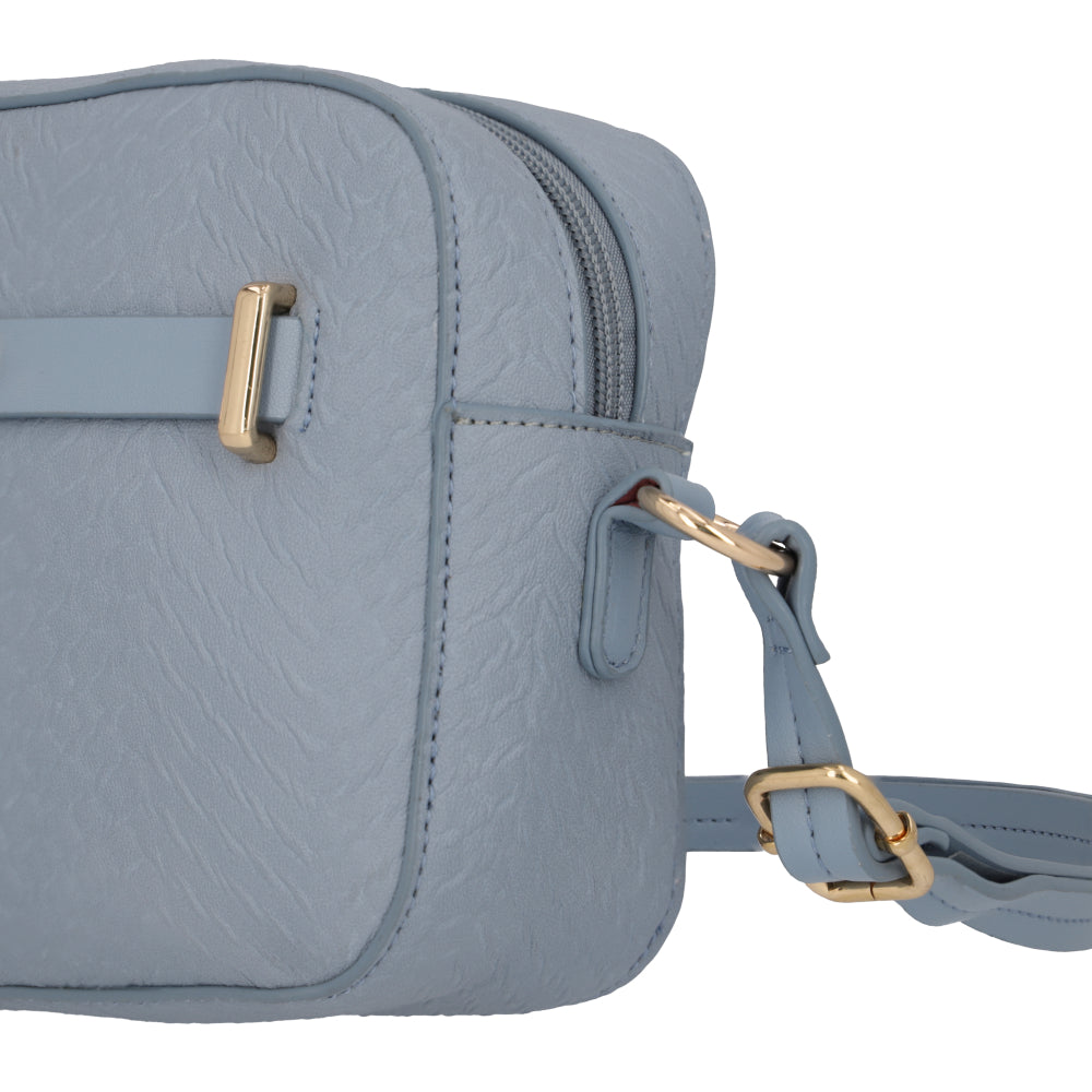 Cartera Bandolera Kansas Azul Celeste Pequeña