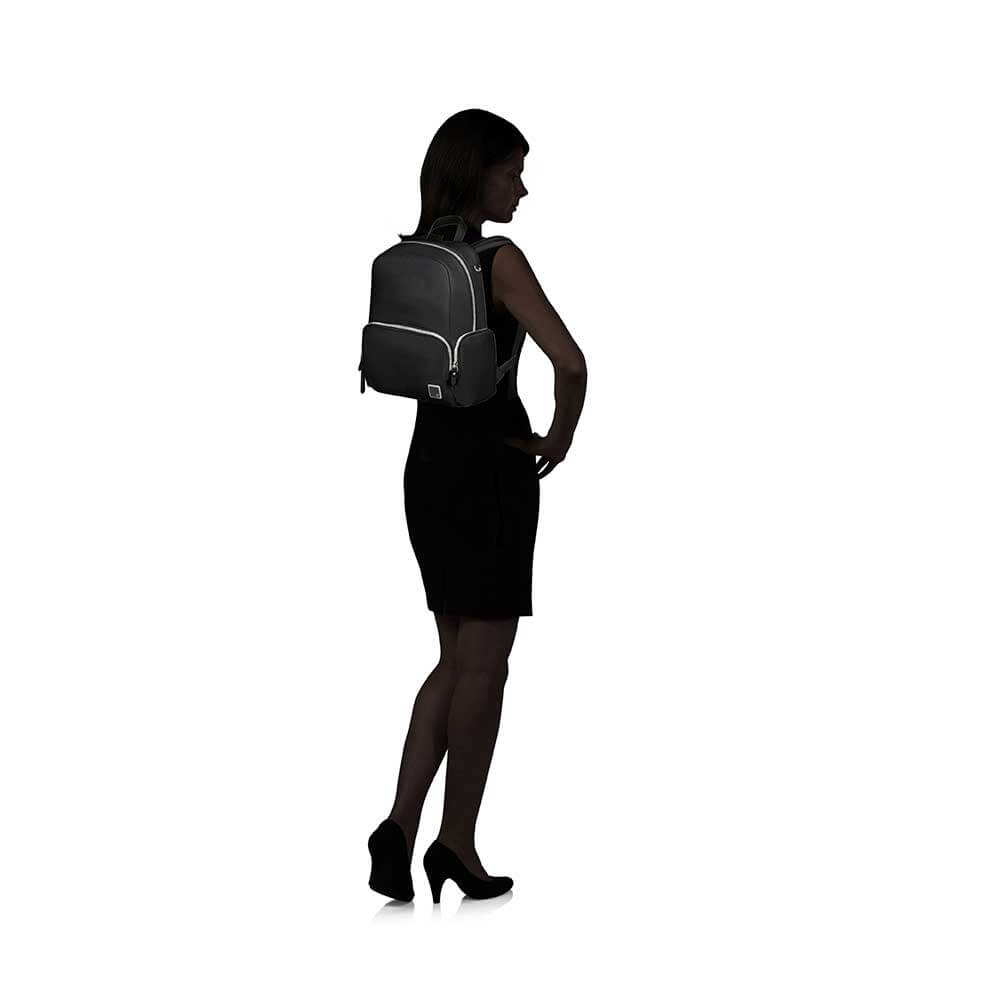 Mochila casual Samsonite Essentially Karissa Backpack 3 Pockets Black Mujer