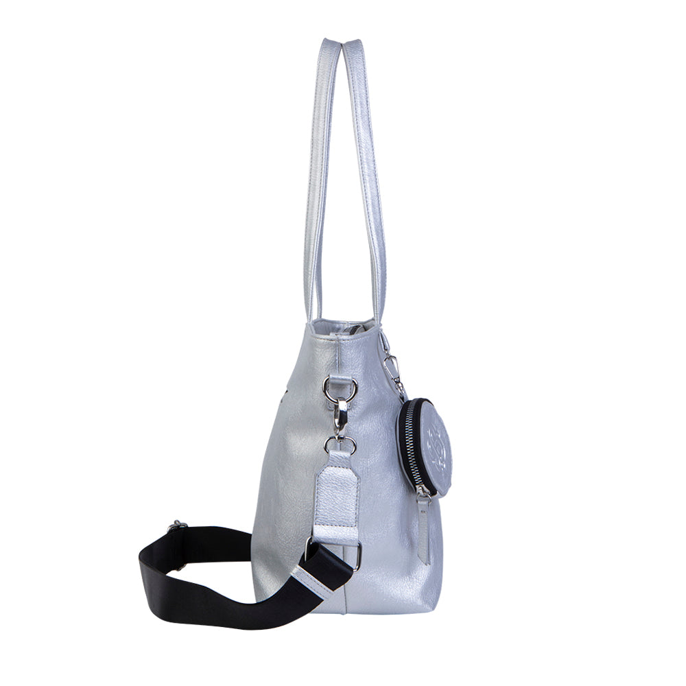 Cartera Clásico Austin Plateada