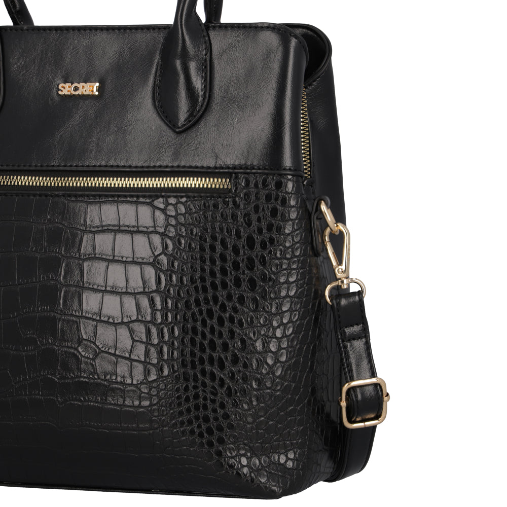 Cartera de Hombro Ginebra Negra L 3DV