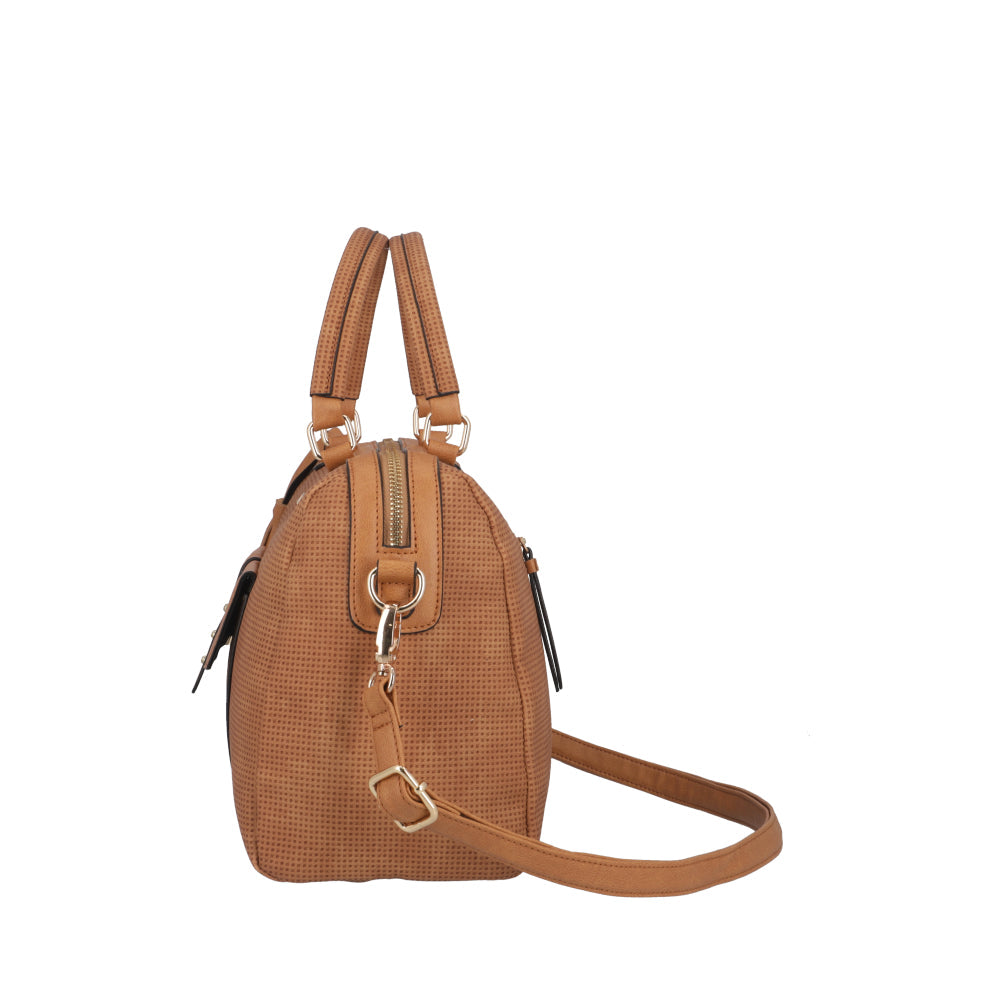 Cartera de Mano Parma Café Mediana