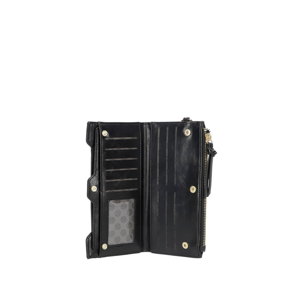 BILLETERA EVORA FW24 NEGRO L