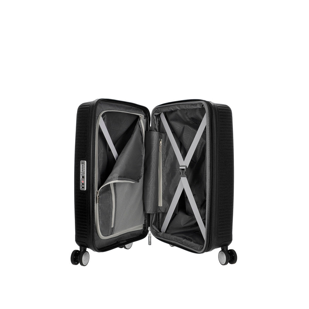 Maleta de cabina DISCO negra EXP