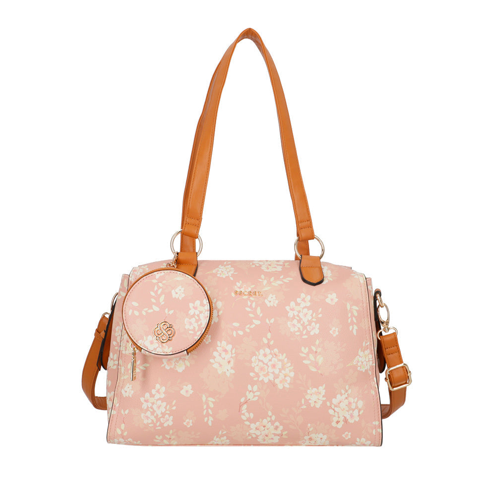 Cartera de mano Mother beige tostado L
