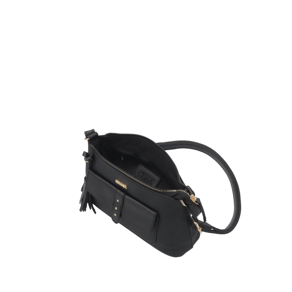 Cartera Bandolera Parma Negra Pequeña