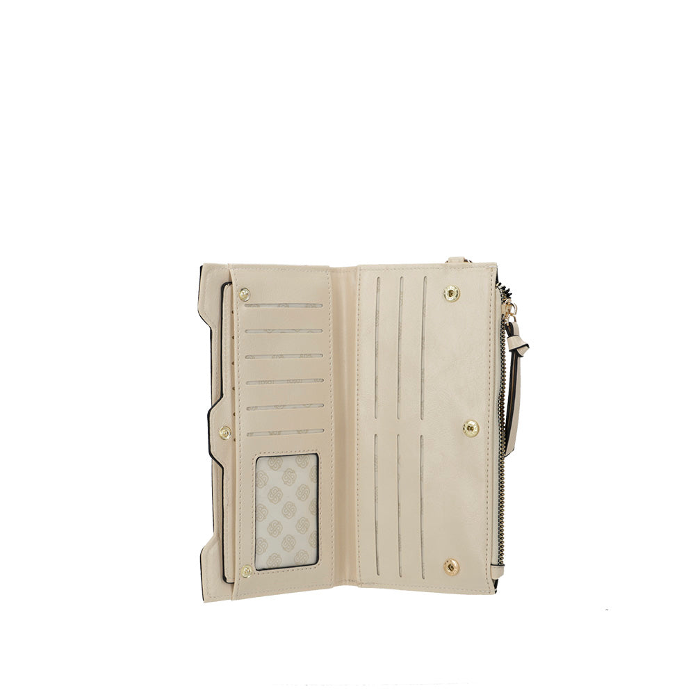 BILLETERA EVORA FW24 BEIGE L