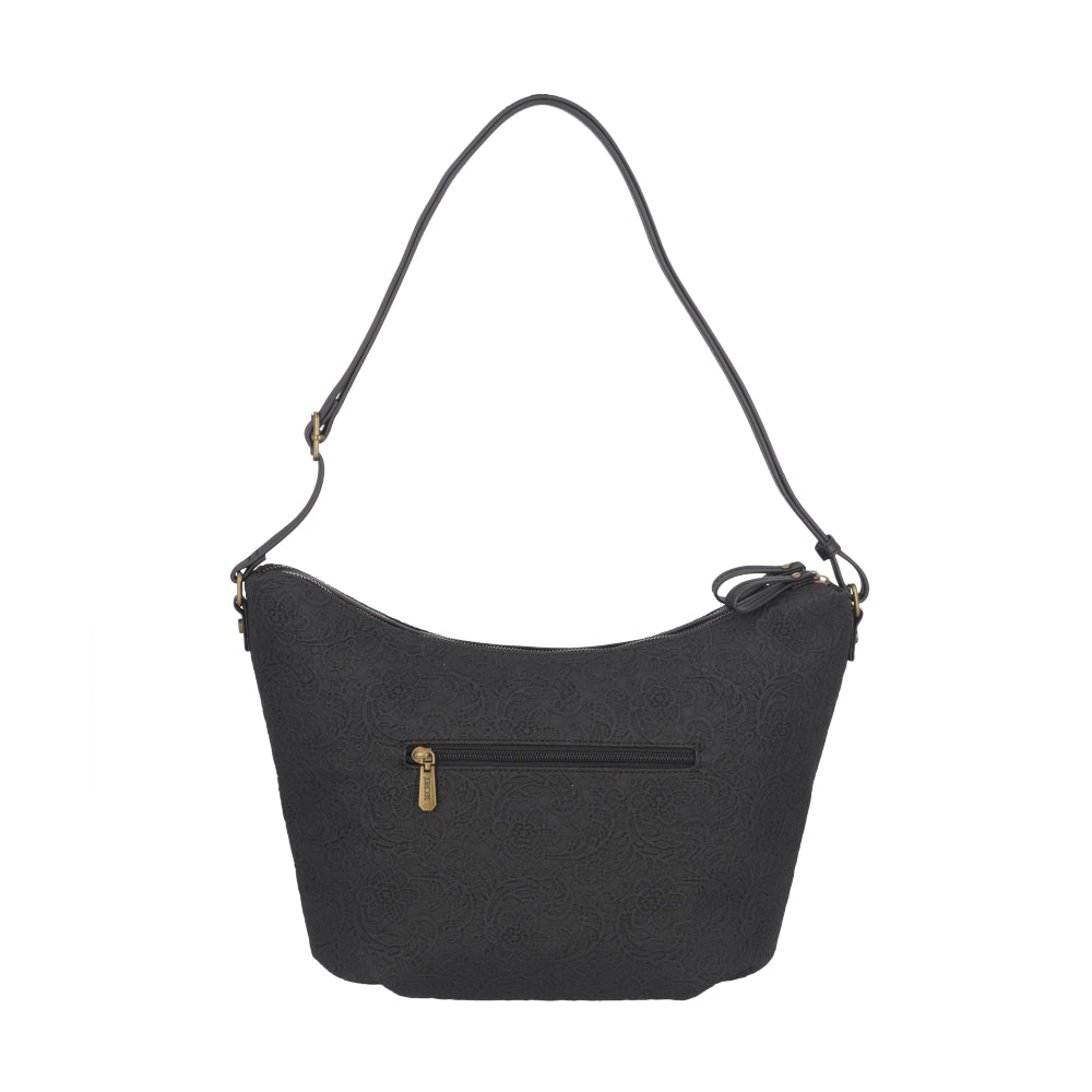 Cartera Bandolera Mumbai Negra Grande