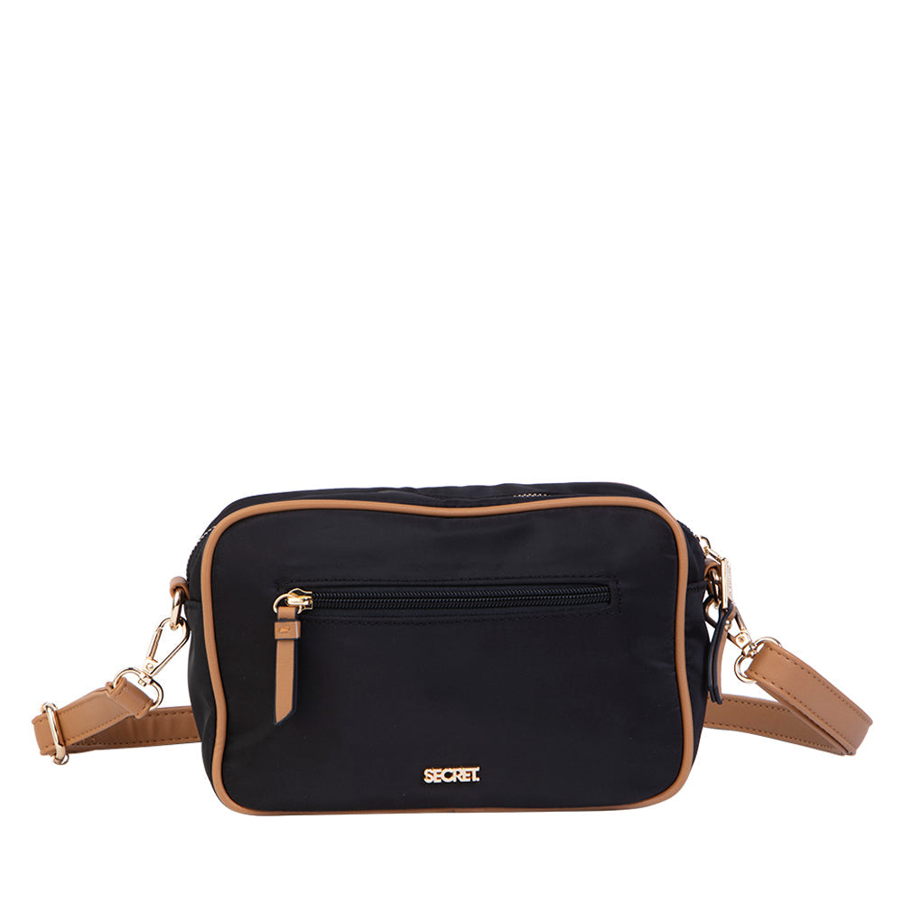 Cartera bandolera negra Ottawa pequeña