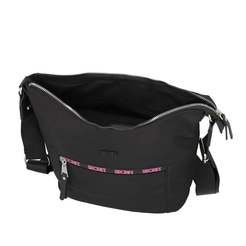 Cartera Bandolera Estocolmo Negra Grande