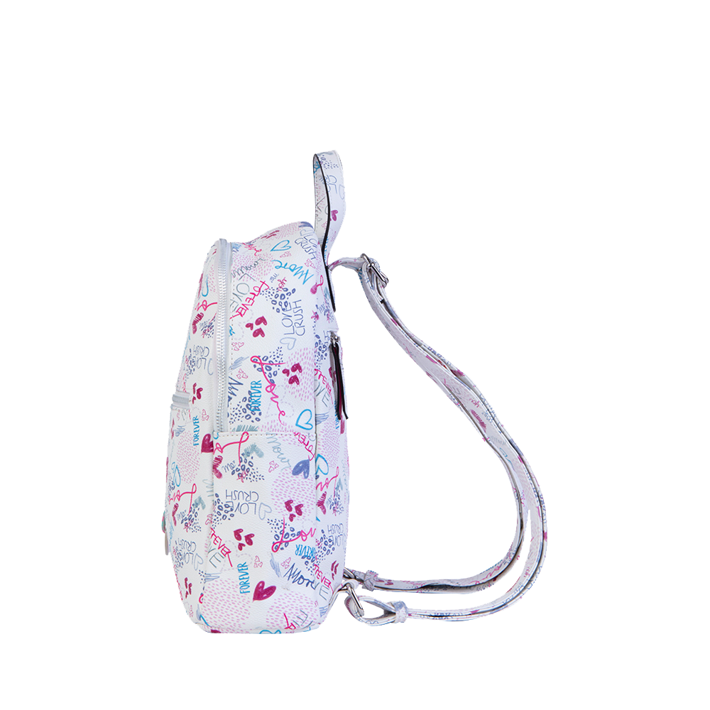 Mochila Love multicolor mediana