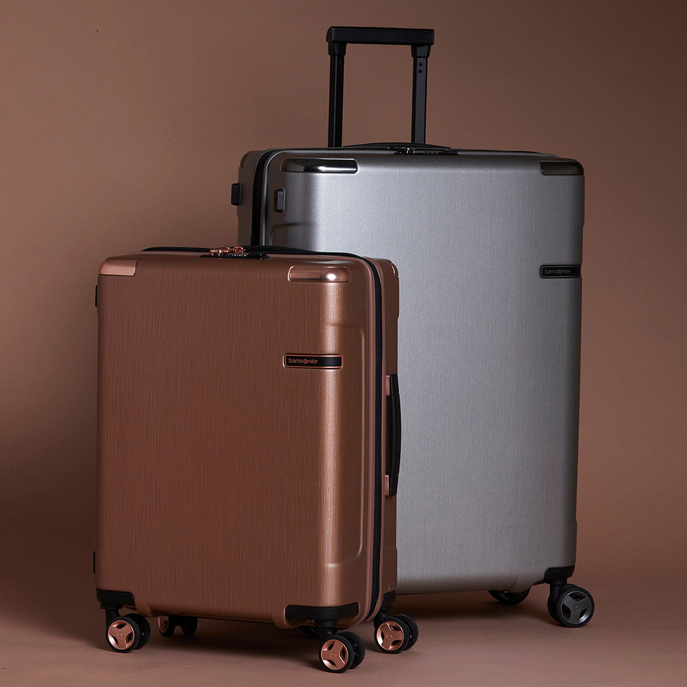 Maleta Rígida Evoa Spinner 81/30 Plata Cepillada XL