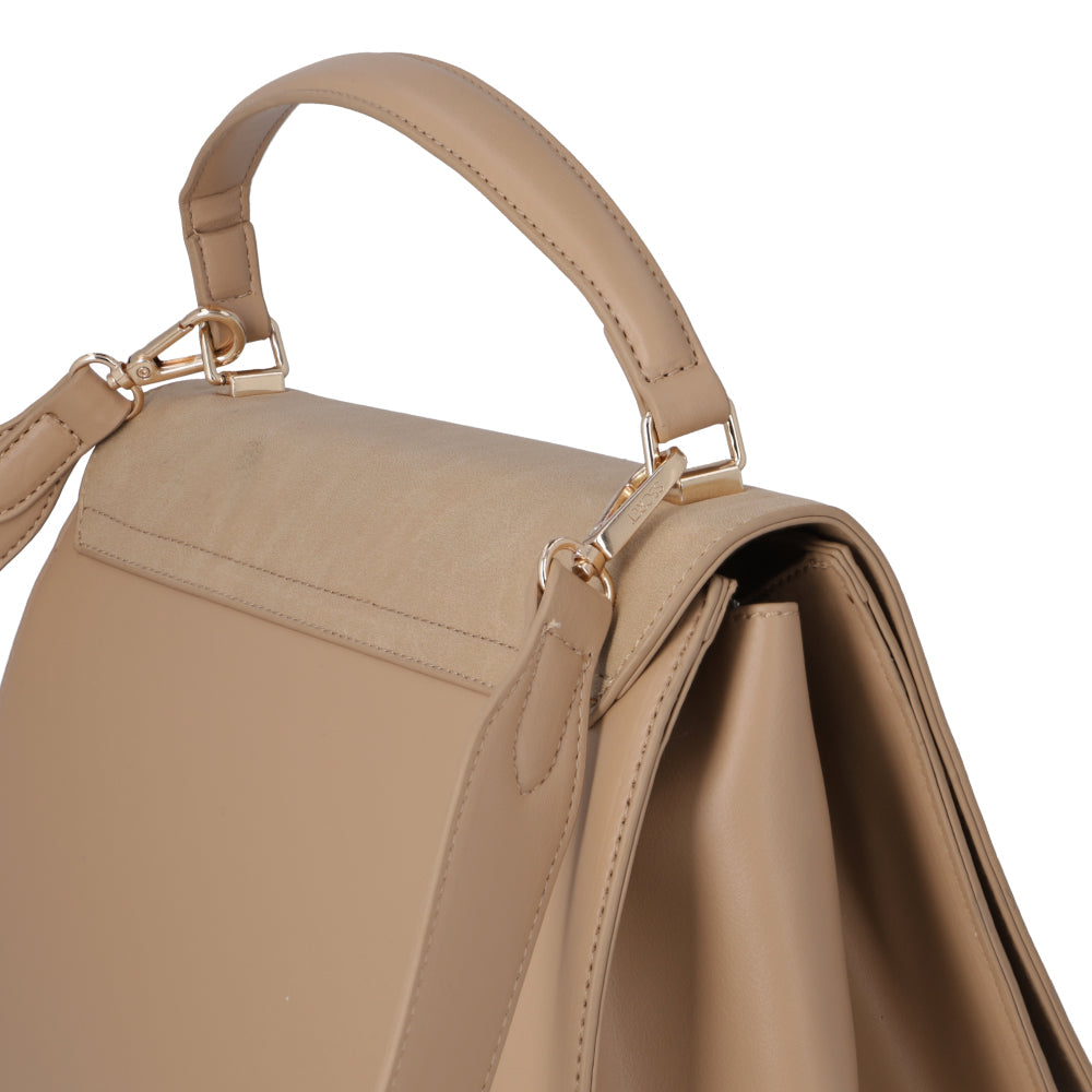 Cartera Bandolera Ibiza Beige Mediana