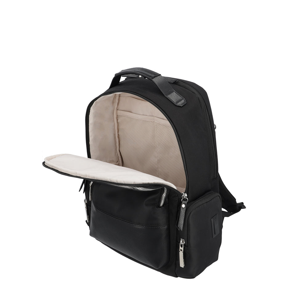 Mochila para notebook mujer Uptown Chic negra 15"