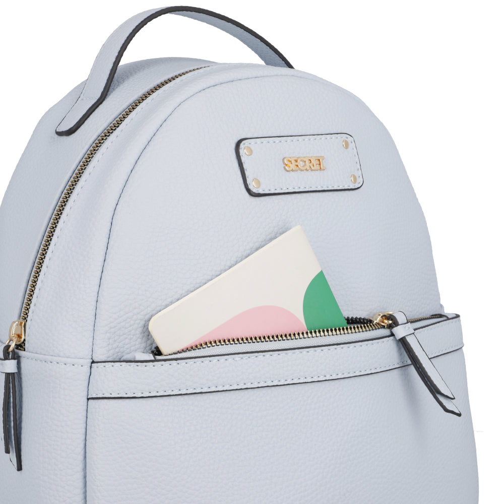 Mochila Lisboa Azul Celeste Mediana