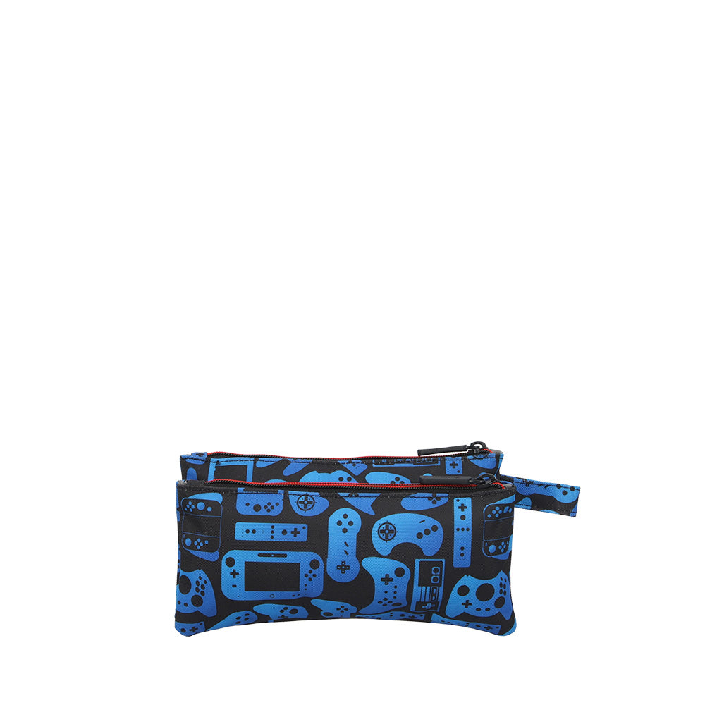 Estuche escolar para lapices Trinity Dino azul