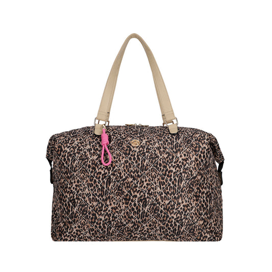 BOLSO DE VIAJE GINZA FW24 LEOPARDO L