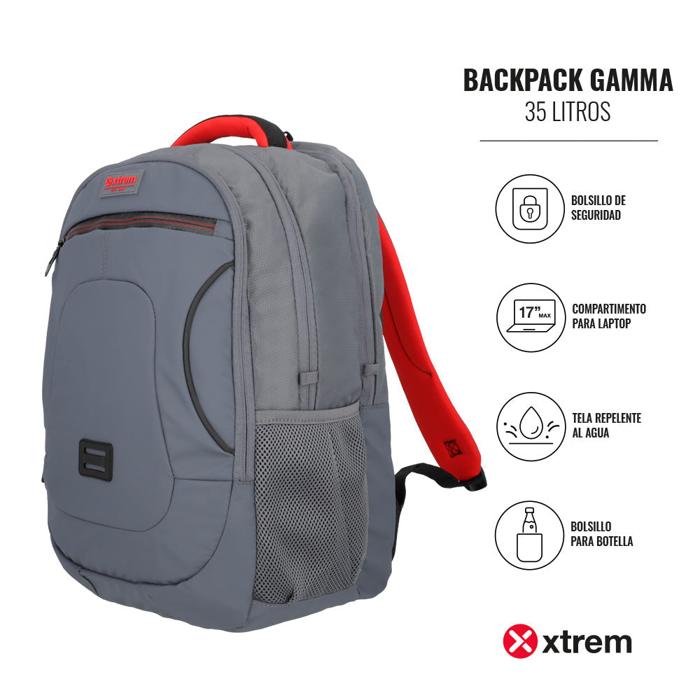 Mochila Gamma 4Xt Graphite/Red M