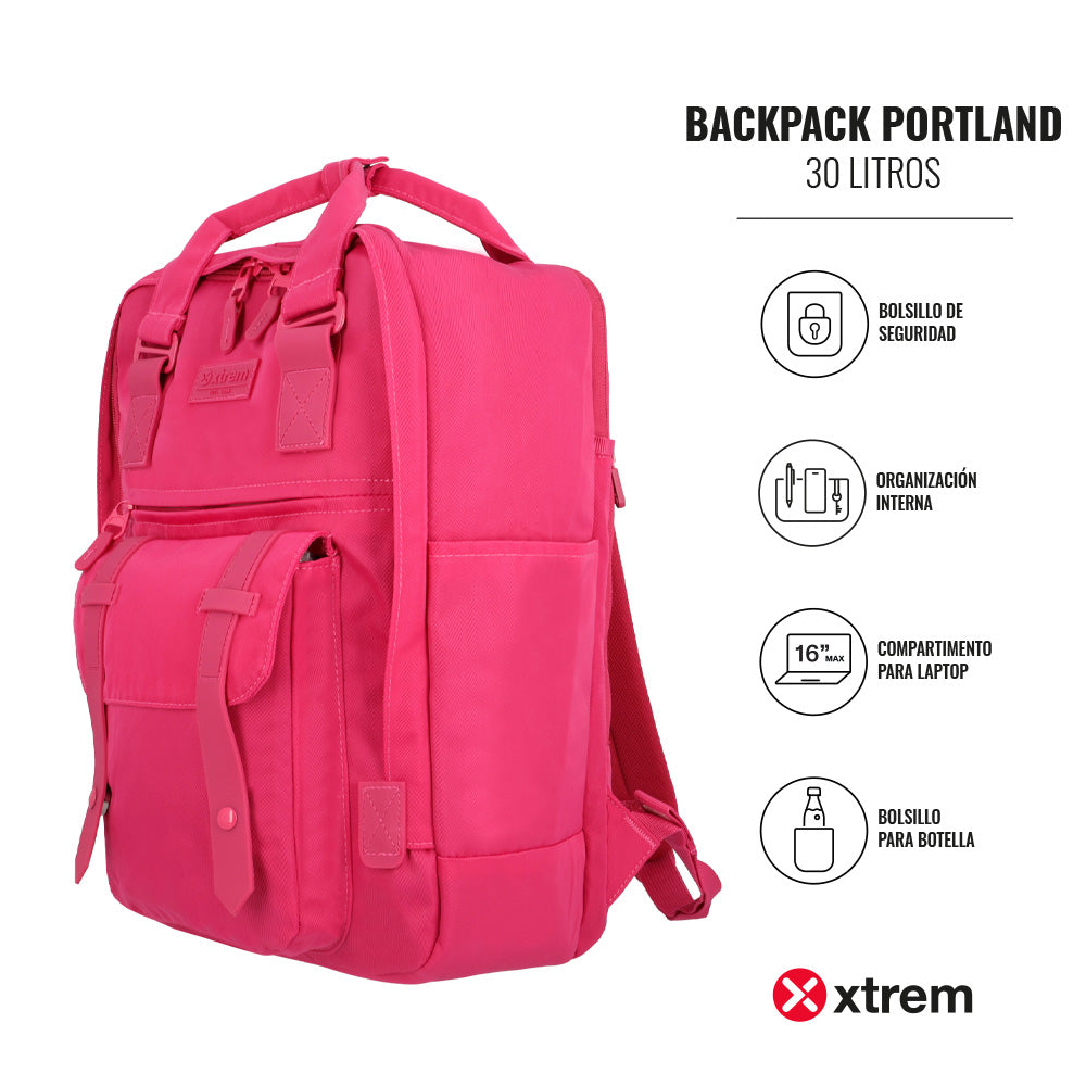 Mochila Portland 4Xt Berry Pink L