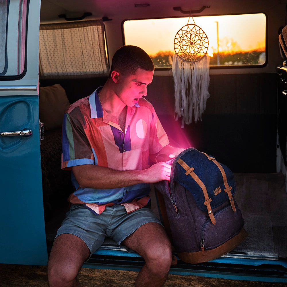 Mochila Straps 4Xt Grey / Blue L