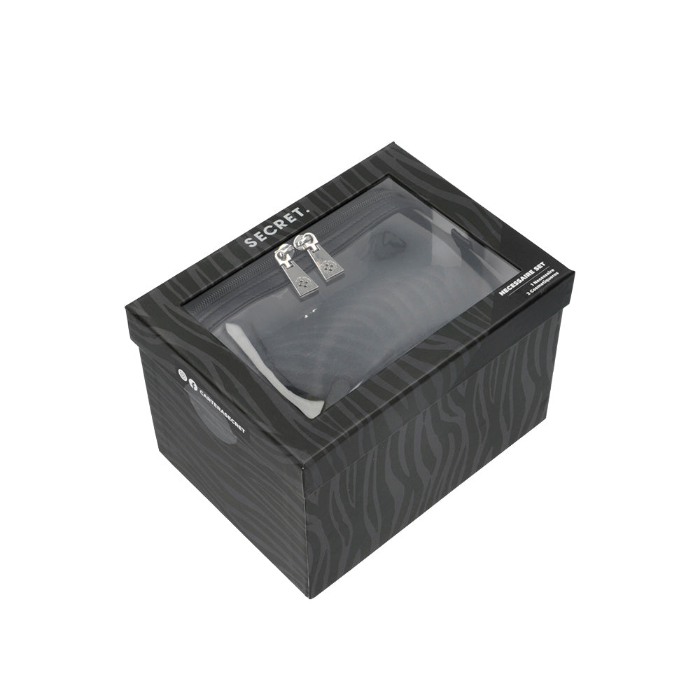 SET NECESSAIRE X3 VENECIA FW24 NEGRO