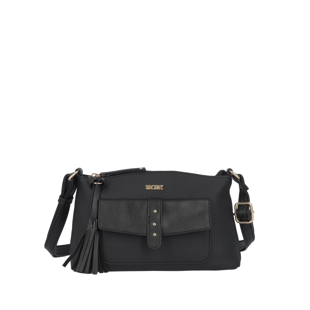 Cartera Bandolera Parma Negra Pequeña