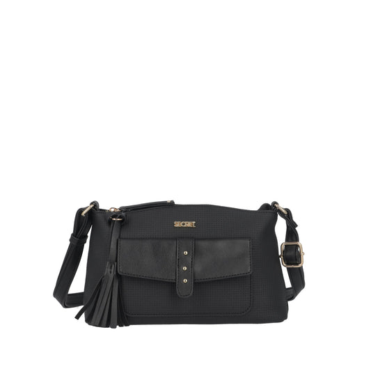 Cartera Bandolera Parma Negra Pequeña