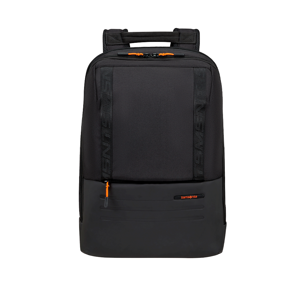 Mochila para Notebook Stackd Biz Negra y Naranja