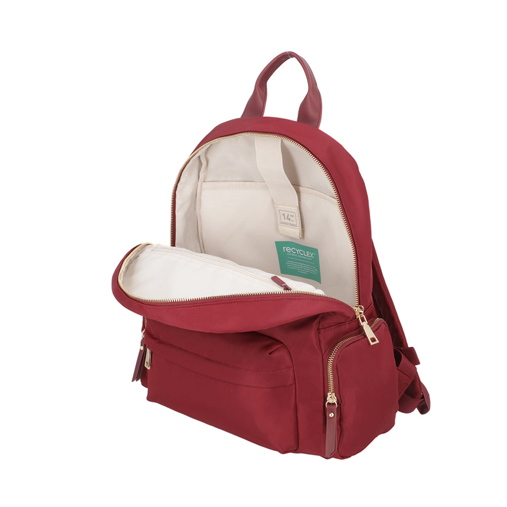 Mochila para notebook mujer Madison roja 14"