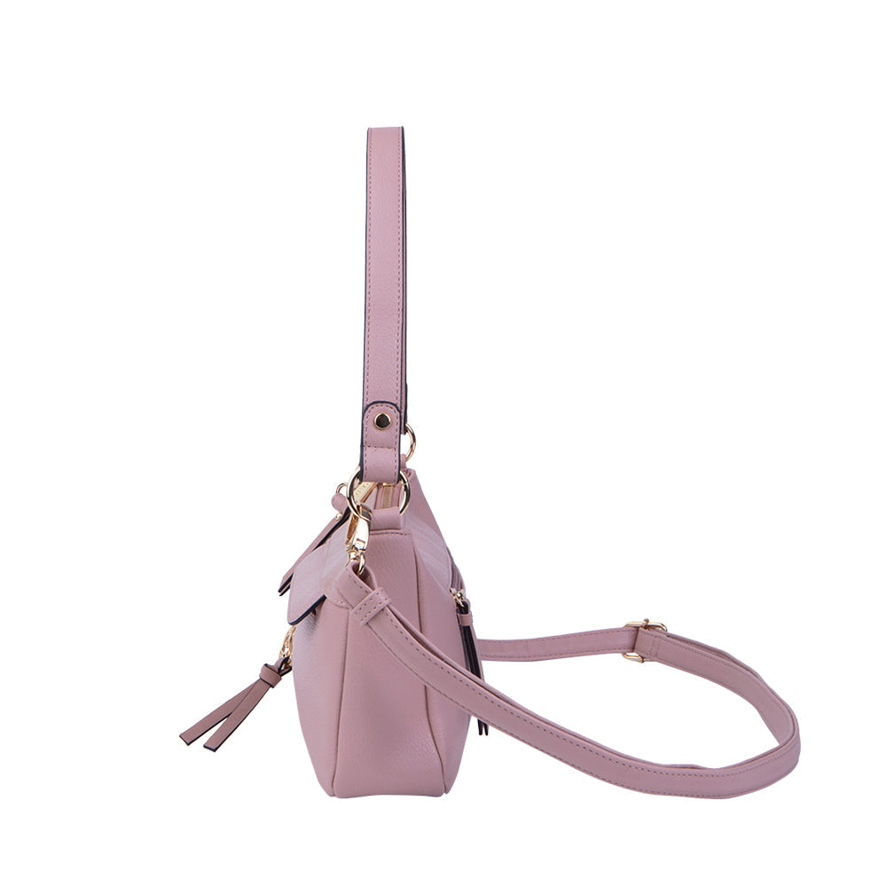 Cartera Clásica Lourdes Rosada