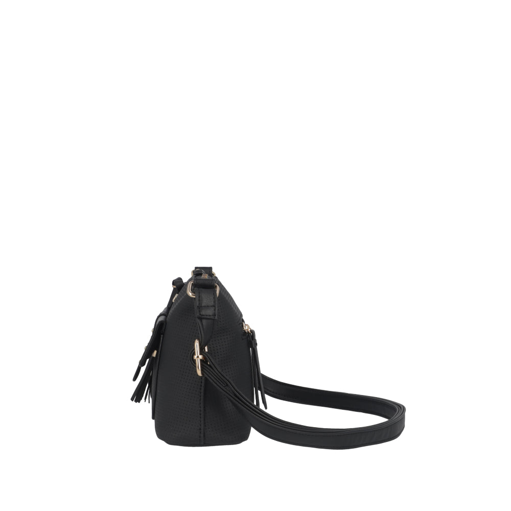 Cartera Bandolera Parma Negra Pequeña