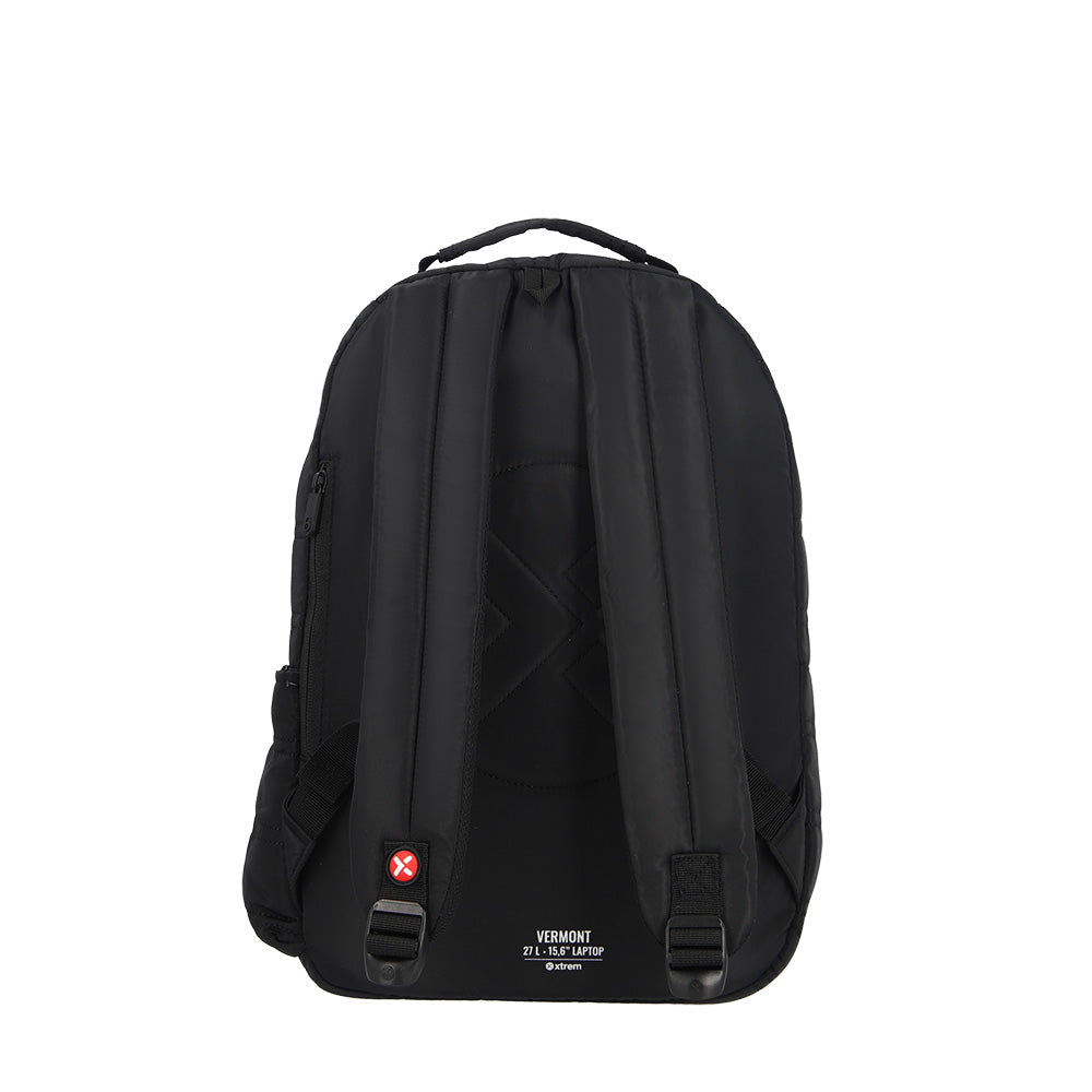 Mochila para notebook mujer Vermont 15.6 negra plateada
