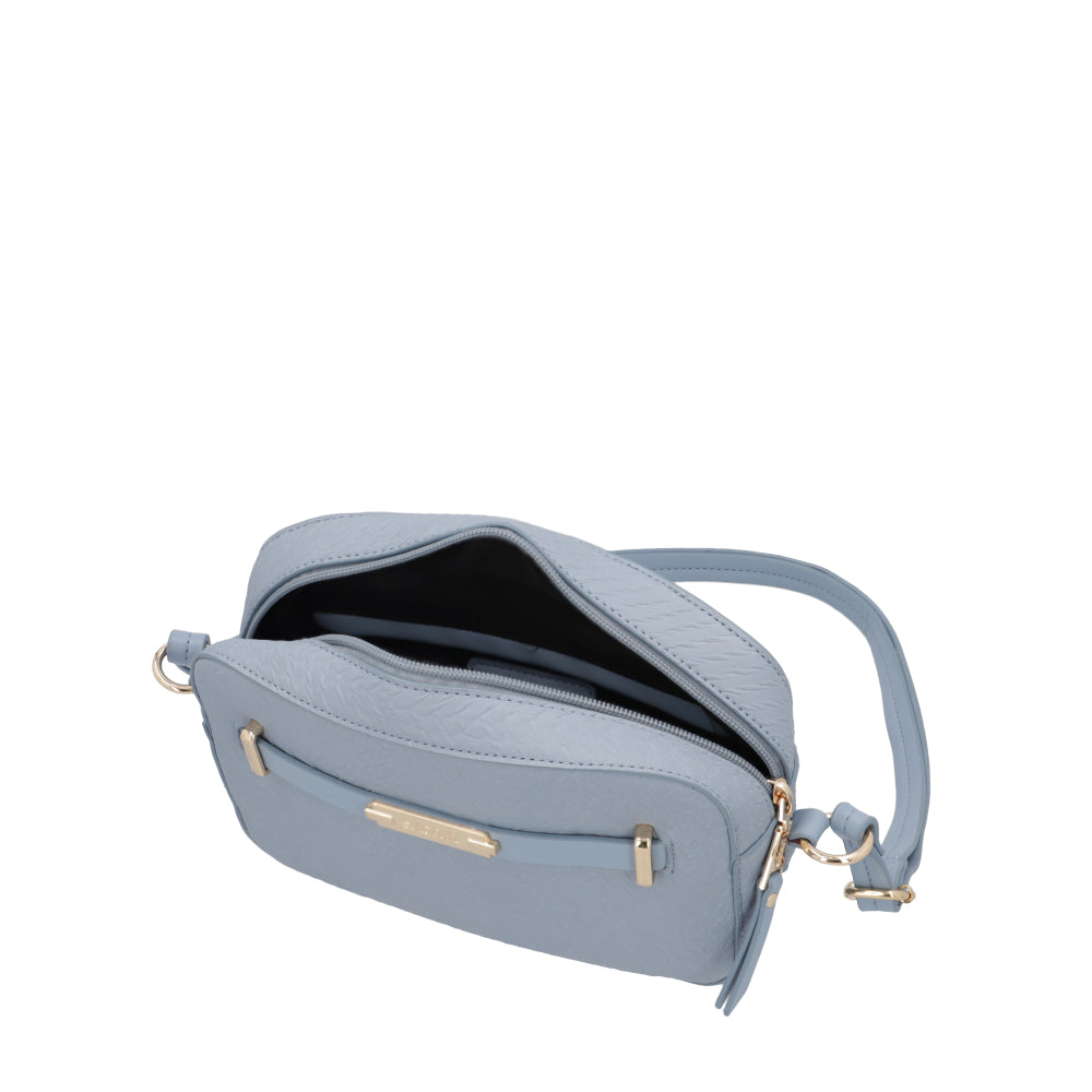 Cartera Bandolera Kansas Azul Celeste Pequeña