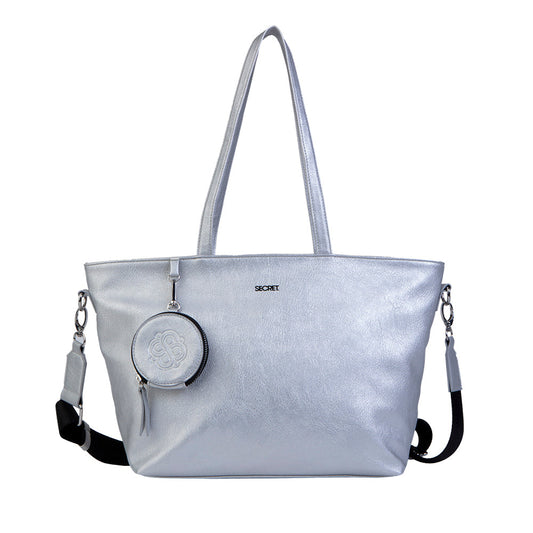 Cartera Clásico Austin Plateada