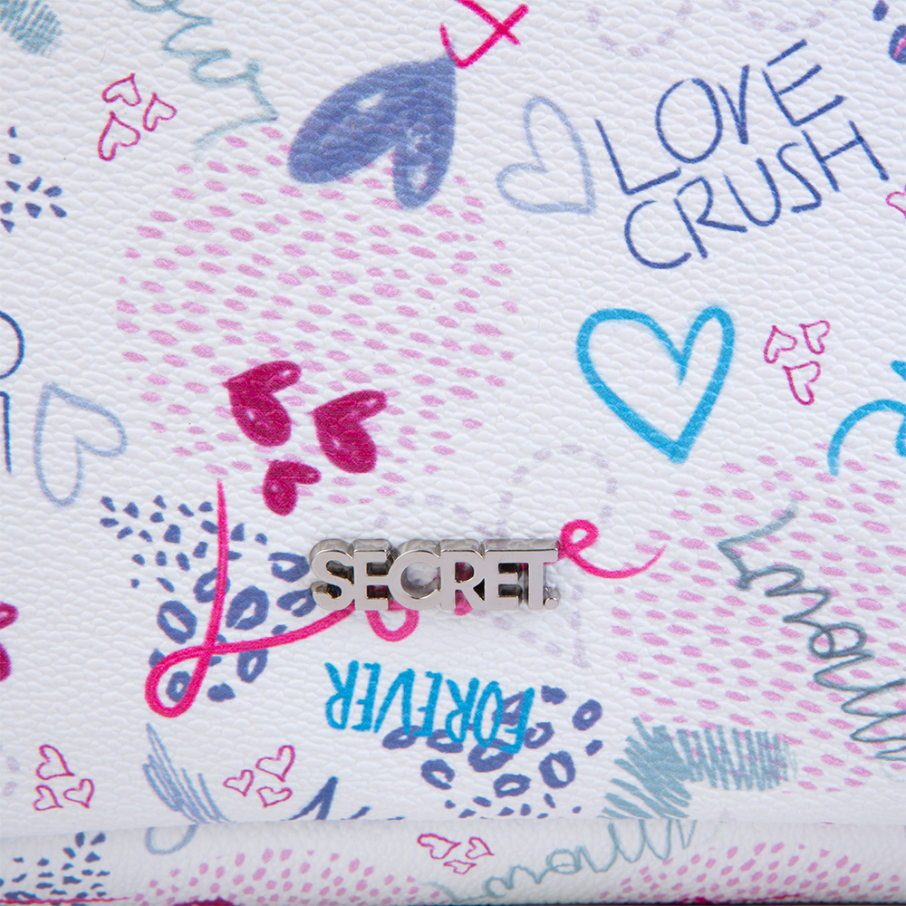 Mochila Love multicolor mediana