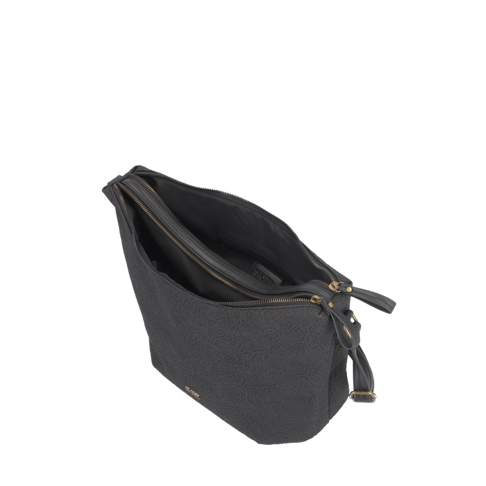 Cartera Bandolera Mumbai Negra Grande