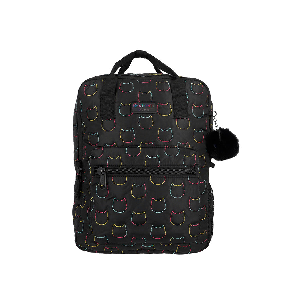Mochila para notebook 15" de mujer Leia Cat negra