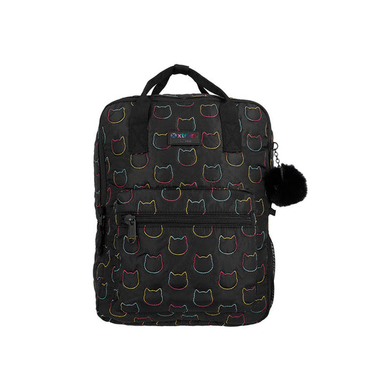 Mochila para notebook 15" de mujer Leia Cat negra
