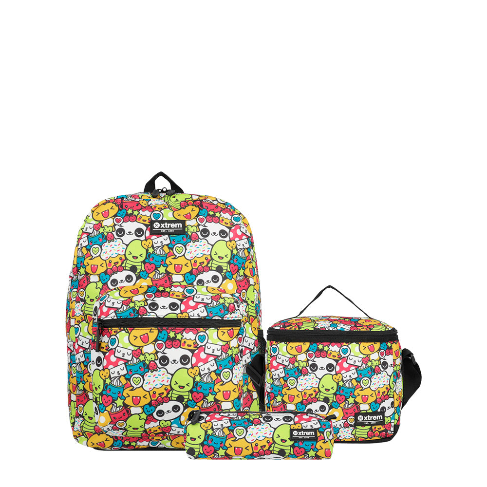 Mochila Triple Pack 4Xt Black Animals M