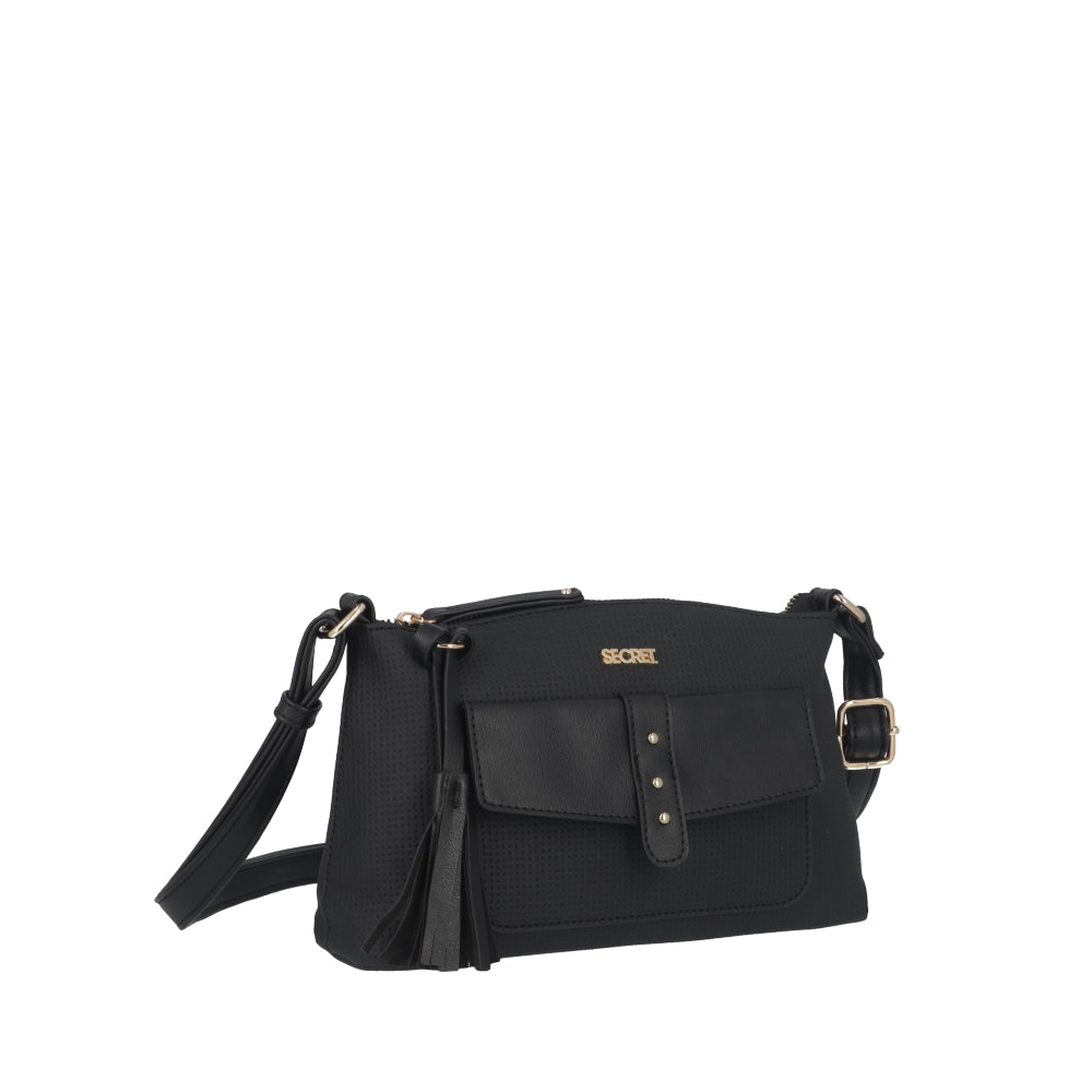 Cartera Bandolera Parma Negra Pequeña