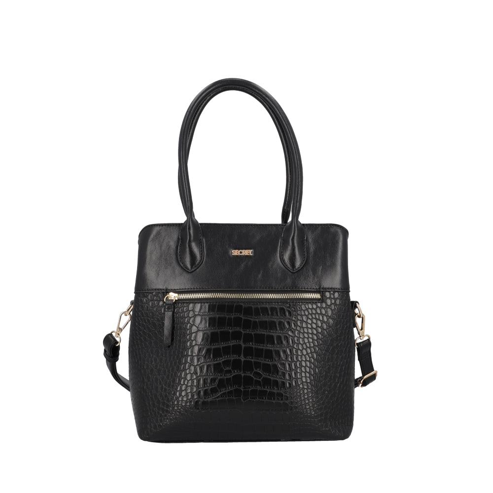 Cartera de Hombro Ginebra Negra L 3DV