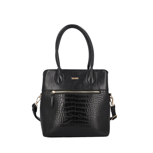 Cartera de Hombro Ginebra Negra L 3DV
