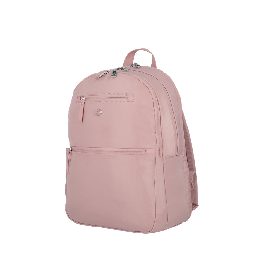 Mochila para notebook mujer Tunnel rosada 15"