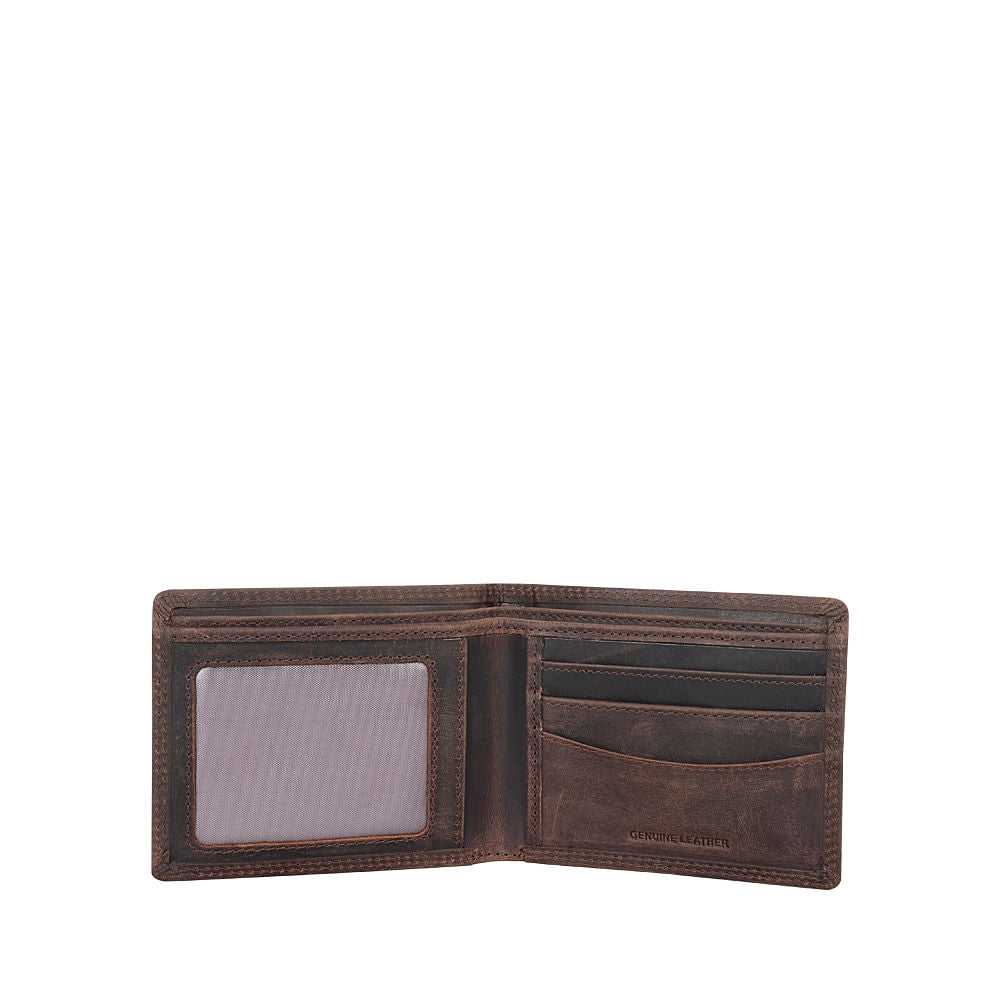Billetera Genova 16 602 Brown Suede