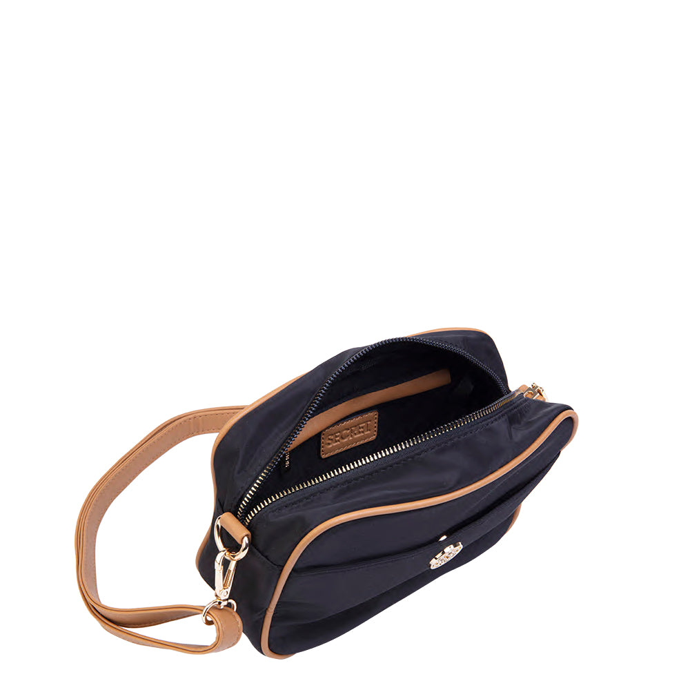 Cartera bandolera negra Ottawa pequeña