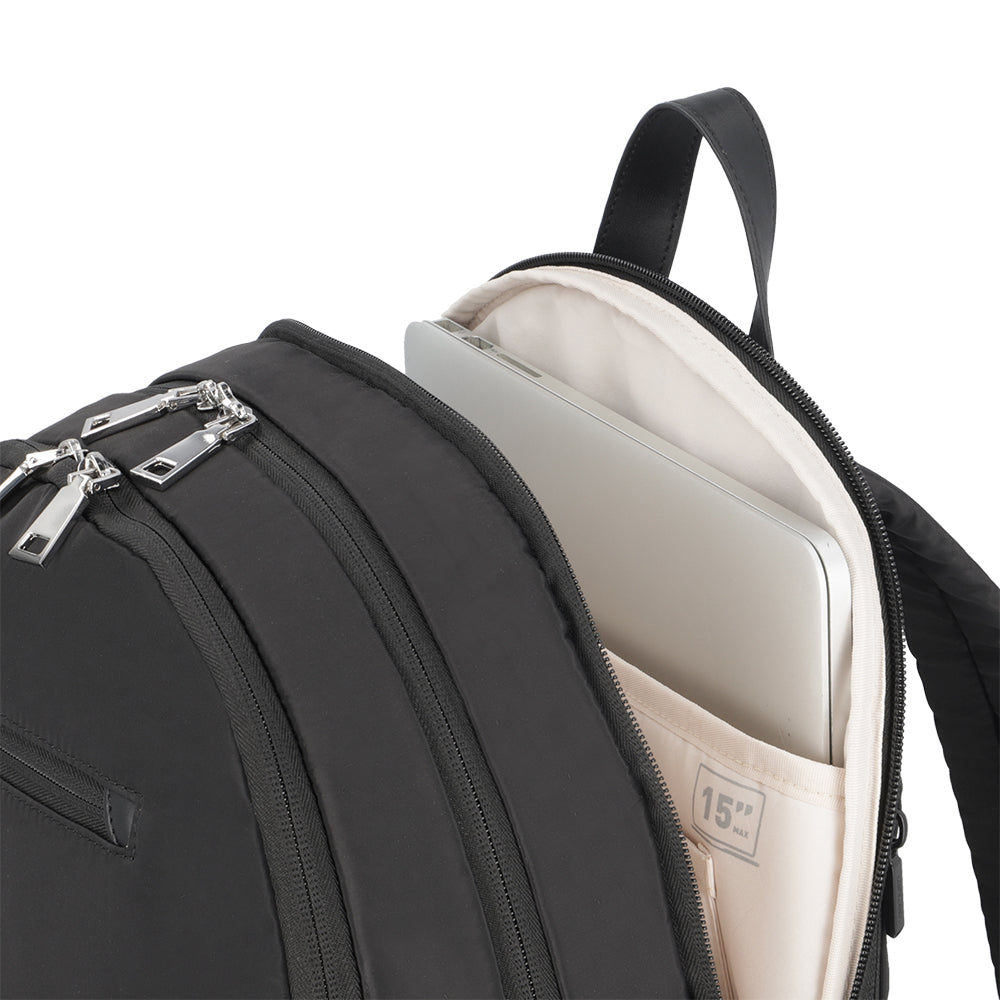 Mochila para notebook mujer Tunnel negra 15"