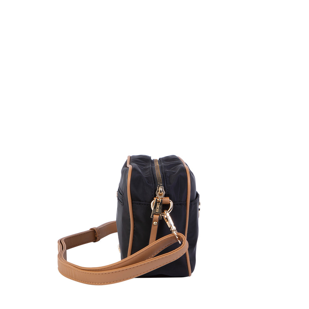 Cartera bandolera negra Ottawa pequeña