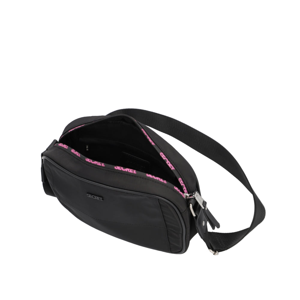 Cartera Bandolera Estocolmo Negra Mediana